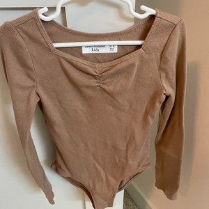 abercrombie kids 5/6 long sleeve bodysuit